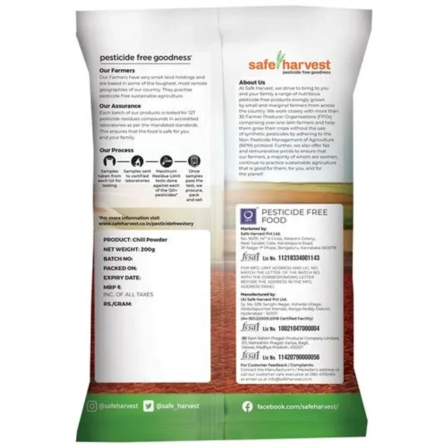 Safe Harvest Chilli Powder-Menasina Pudi, 200 g Pouch-2.webp